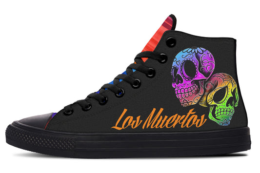 Los Muertos High Tops ( Black or White Sole )