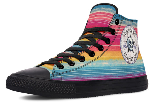 Mexico City Sunset High Tops ( Black or White Sole )