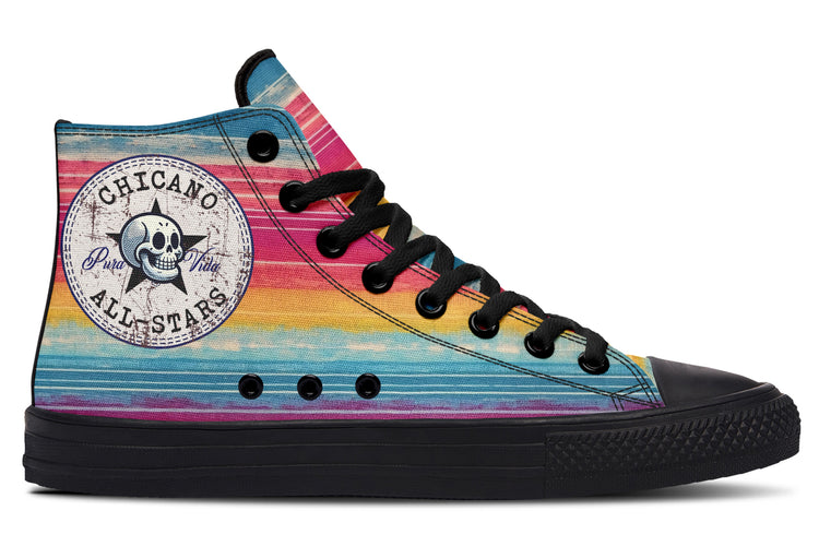 Mexico City Sunset High Tops ( Black or White Sole )