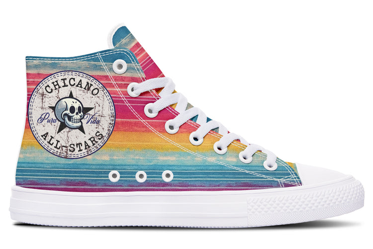 Mexico City Sunset High Tops ( Black or White Sole )