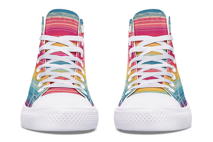 Mexico City Sunset High Tops ( Black or White Sole )