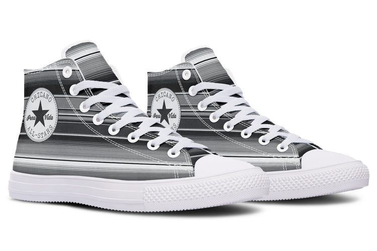 Monochrome Serape High Tops ( Black or White Sole )