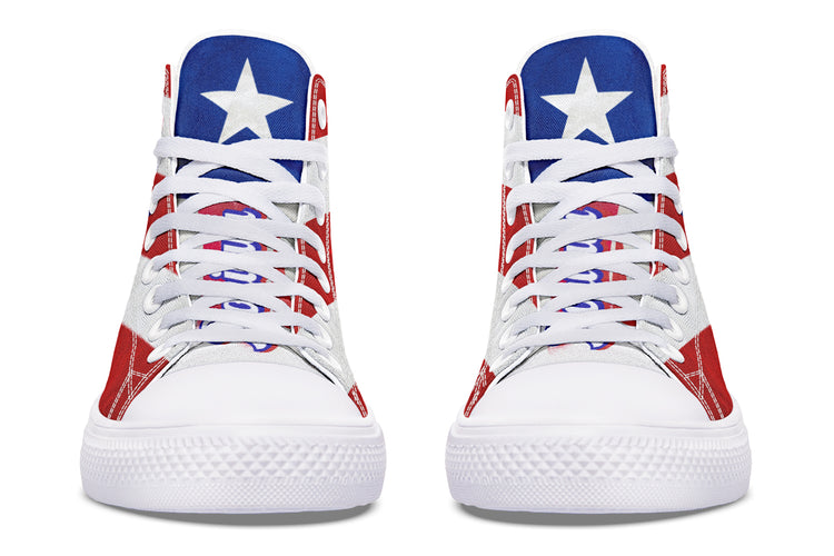 Puerto Rico High Tops ( Black or White Sole )