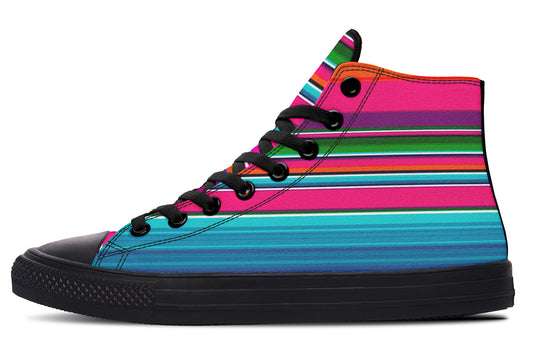 Pink Serape High Tops ( Black or White Sole )