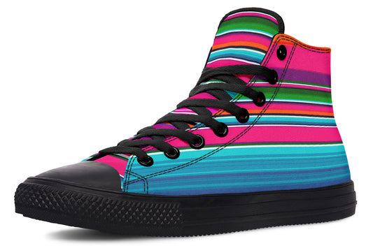 Pink Serape High Tops ( Black or White Sole )