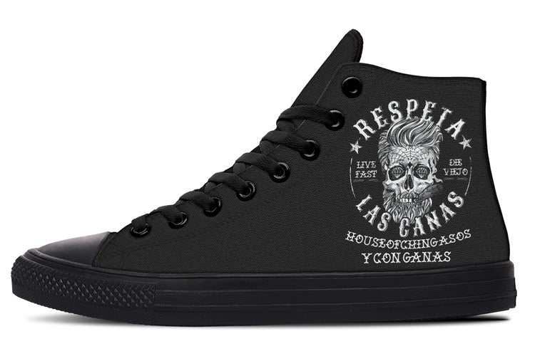 Respeta High Tops ( Black Or White Sole )