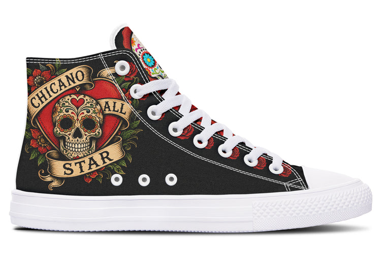 Viva La Raza Old School Tatuaje ( Black or White Sole )
