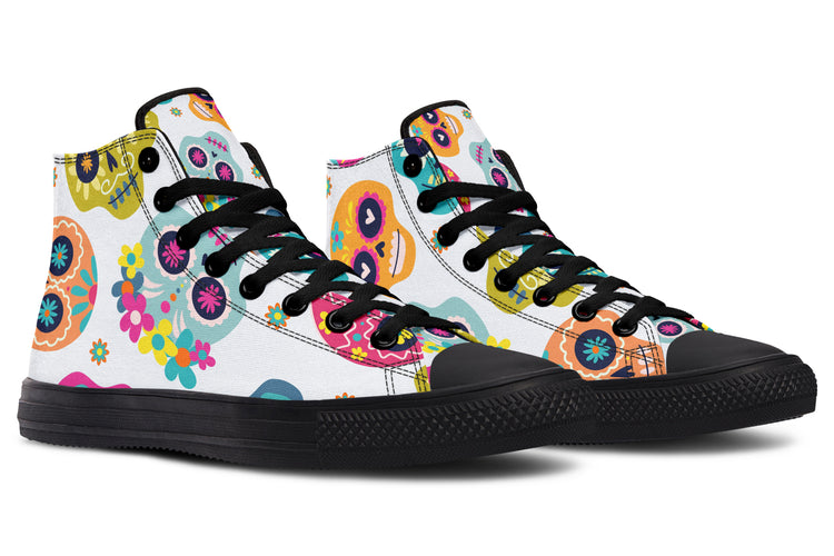 Sugar Skull High Tops ( Black or White Sole )