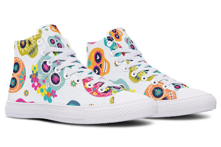 Sugar Skull High Tops ( Black or White Sole )