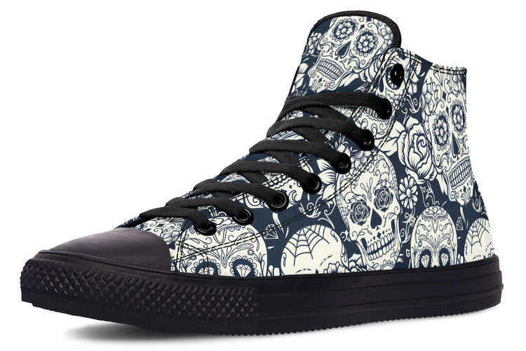 Sugar Skulls High Tops ( Black or White Sole )