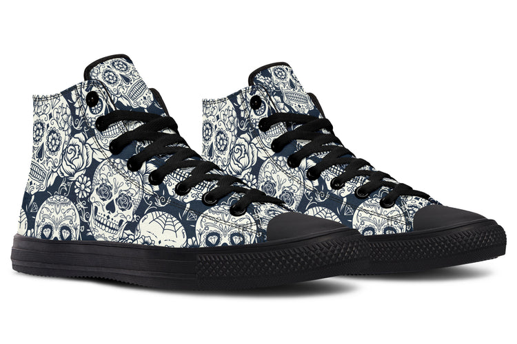 Sugar Skulls High Tops ( Black or White Sole )