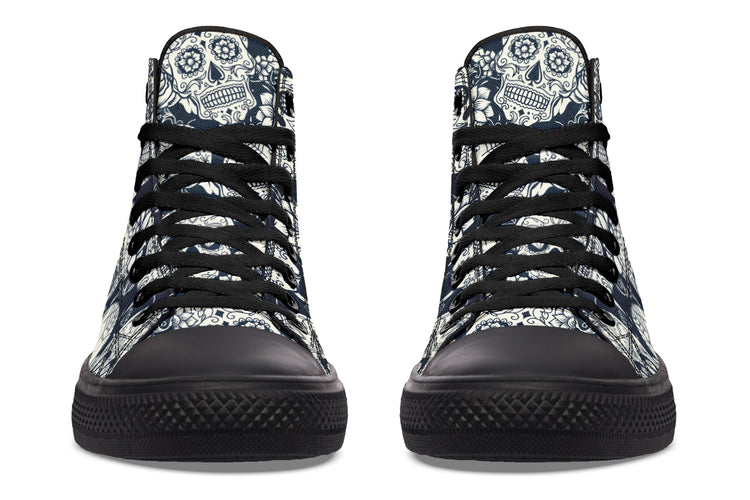 Sugar Skulls High Tops ( Black or White Sole )