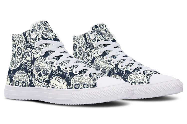 Sugar Skulls High Tops ( Black or White Sole )