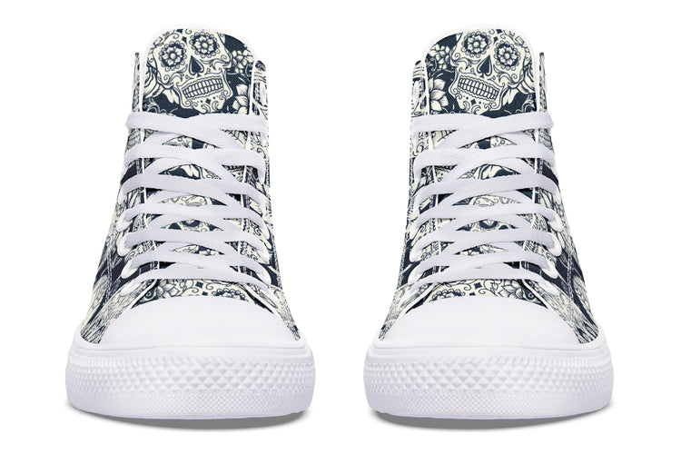 Sugar Skulls High Tops ( Black or White Sole )