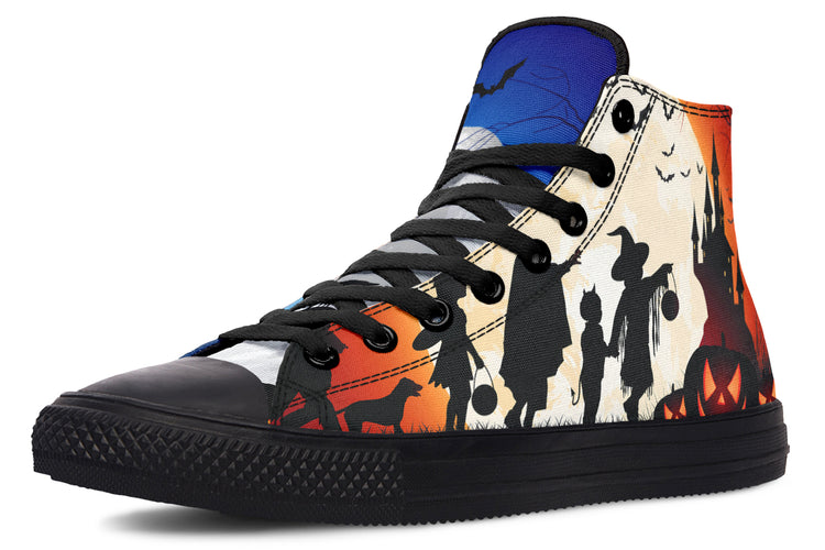 Trick Or Treat High Tops ( Black or White Sole )