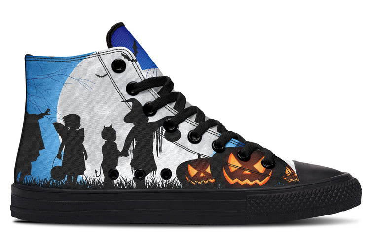 Trick Or Treat High Tops ( Black or White Sole )