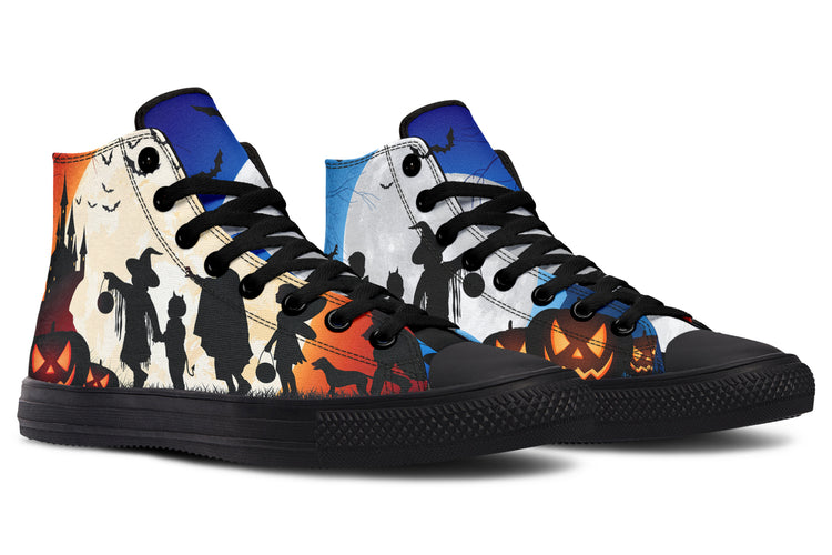 Trick Or Treat High Tops ( Black or White Sole )