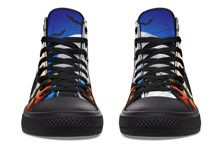 Trick Or Treat High Tops ( Black or White Sole )