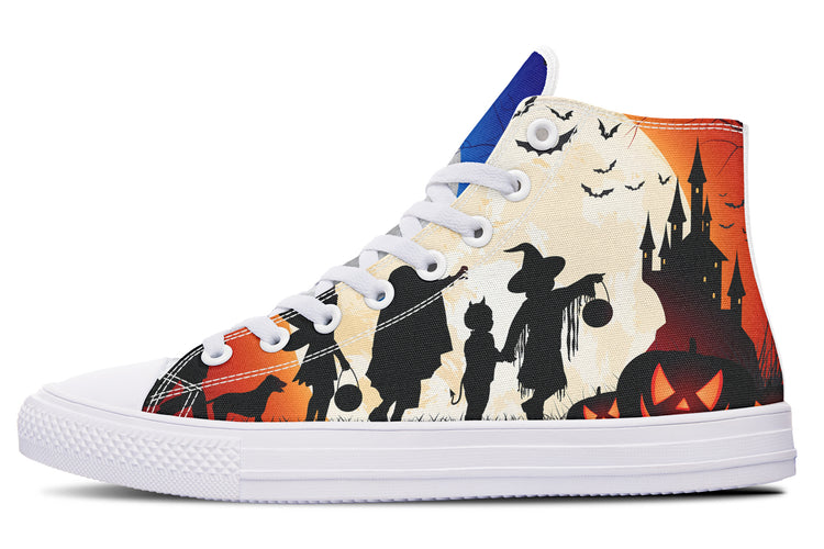 Trick Or Treat High Tops ( Black or White Sole )