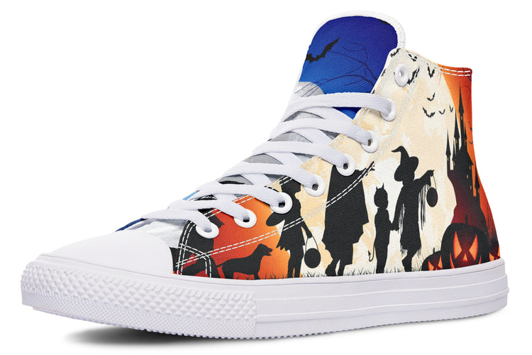 Trick Or Treat High Tops ( Black or White Sole )