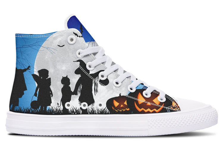 Trick Or Treat High Tops ( Black or White Sole )