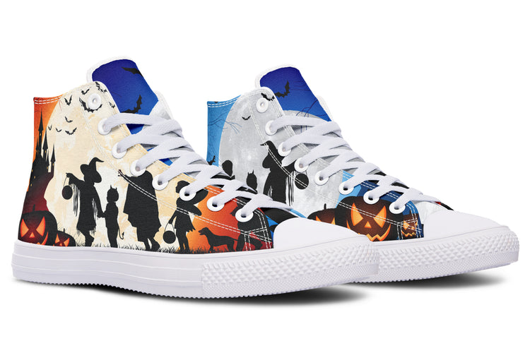 Trick Or Treat High Tops ( Black or White Sole )