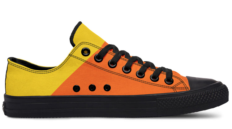 Candy Corn Low Tops (Black or White Sole)