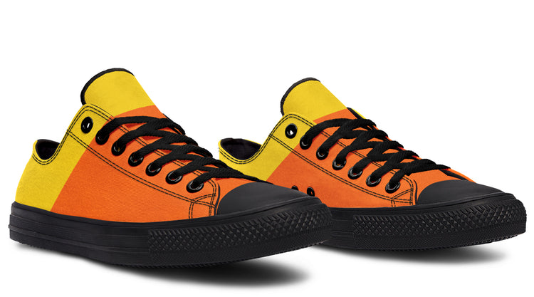 Candy Corn Low Tops (Black or White Sole)