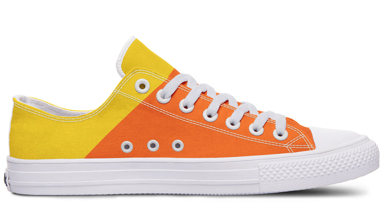 Candy Corn Low Tops (Black or White Sole)