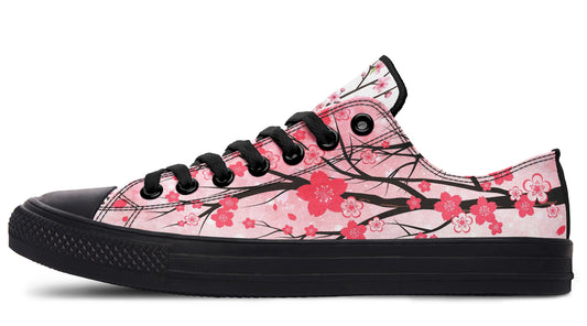 Cherry Blossom Low Tops ( Black or White Sole )