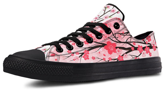 Cherry Blossom Low Tops ( Black or White Sole )