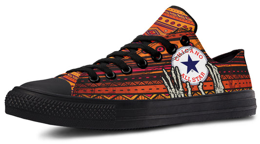 Chicano All Star Mayan Low Tops ( Black or White Sole )