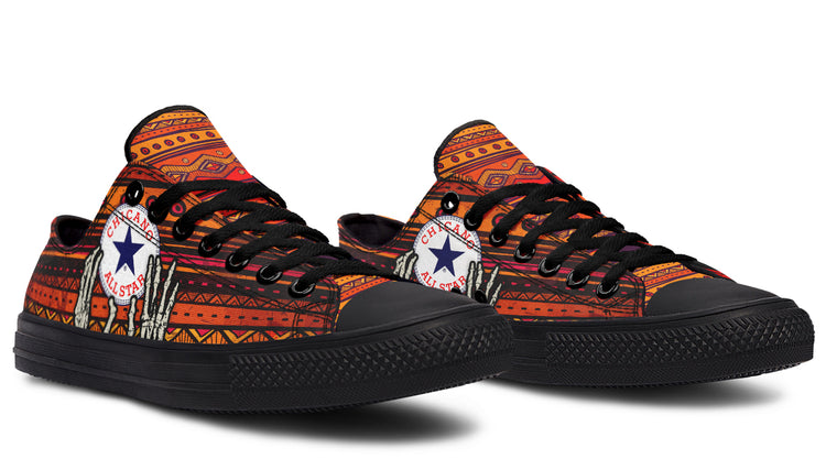 Chicano All Star Mayan Low Tops ( Black or White Sole )