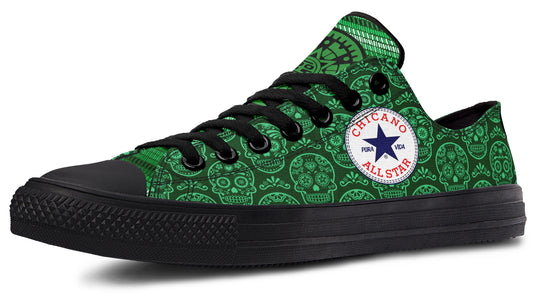 Chicano St Patrick Low Tops ( Black or White Sole )