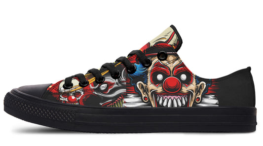 Scary Clown Low Tops ( Black or White Sole )