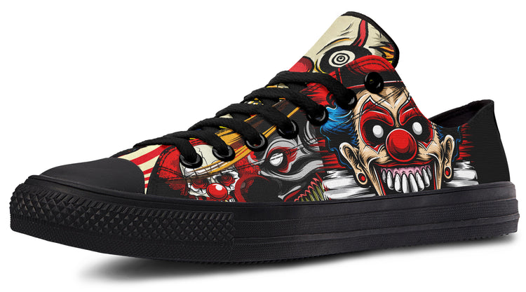 Scary Clown Low Tops ( Black or White Sole )