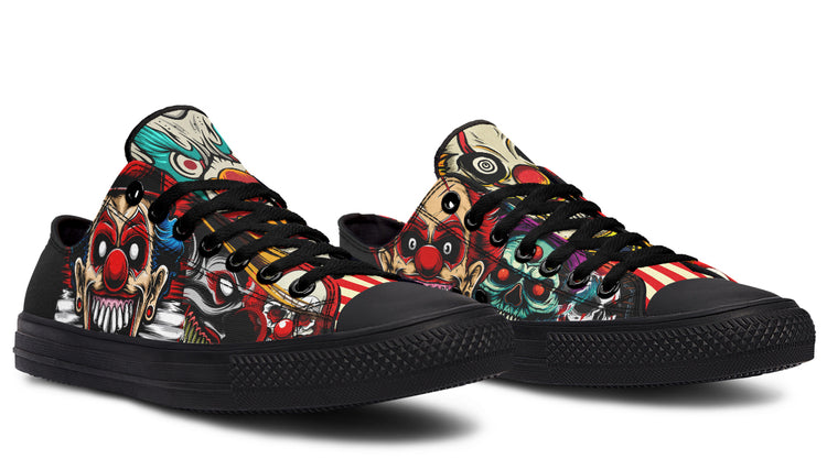 Scary Clown Low Tops ( Black or White Sole )