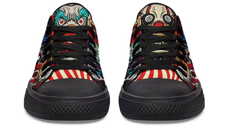 Scary Clown Low Tops ( Black or White Sole )