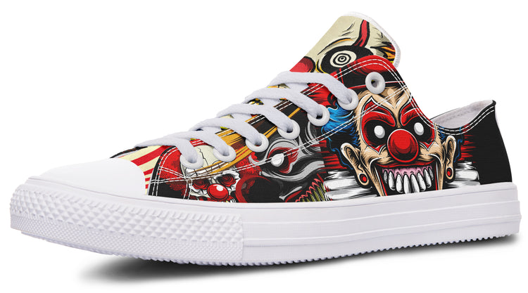 Scary Clown Low Tops ( Black or White Sole )