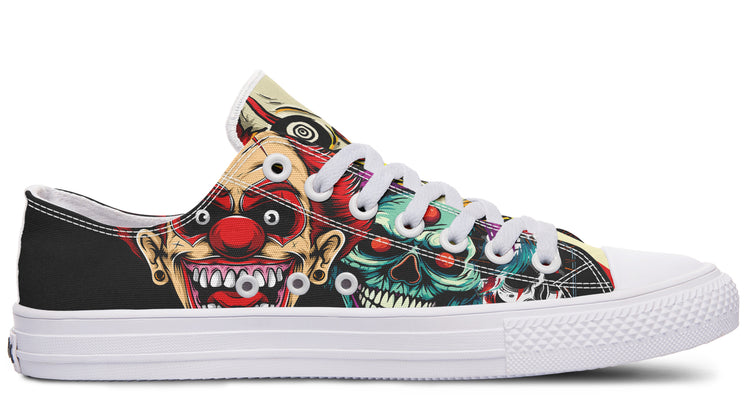 Scary Clown Low Tops ( Black or White Sole )