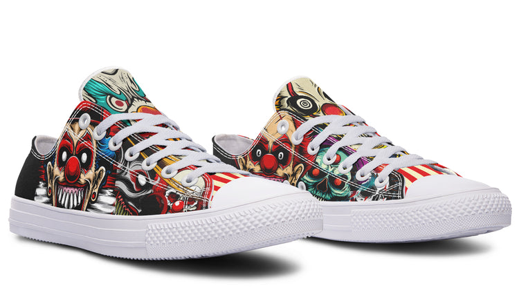 Scary Clown Low Tops ( Black or White Sole )