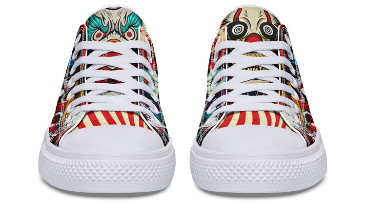 Scary Clown Low Tops ( Black or White Sole )