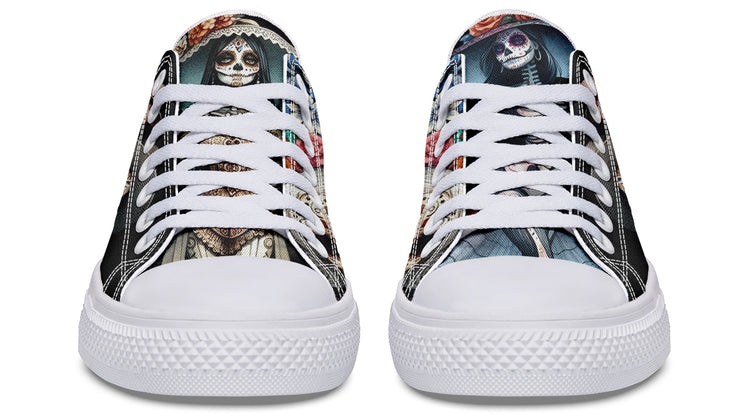 Diadelos Muertos Chica Low Tops ( Black or White Sole )