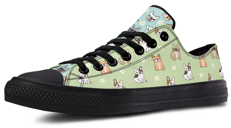 Frenchie Low Tops ( Black or White Sole )