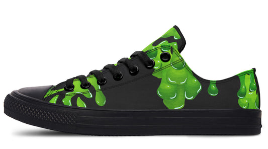 Green SLime Low Tops ( Black or White Sole )