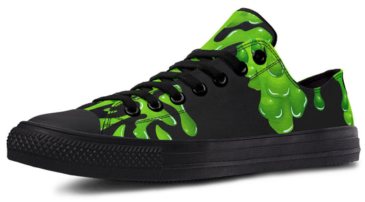 Green SLime Low Tops ( Black or White Sole )