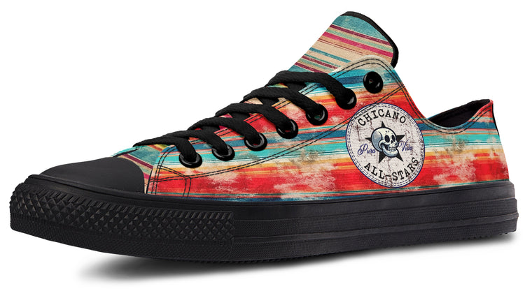 Grunge Sunset Serape Low Tops ( Black or White Sole )