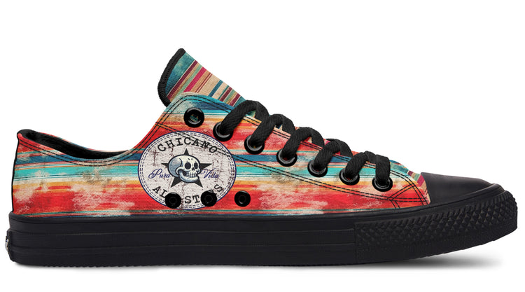 Grunge Sunset Serape Low Tops ( Black or White Sole )