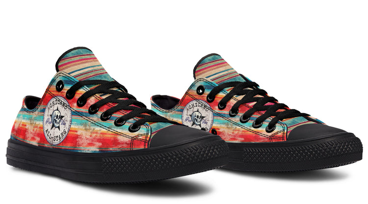 Grunge Sunset Serape Low Tops ( Black or White Sole )