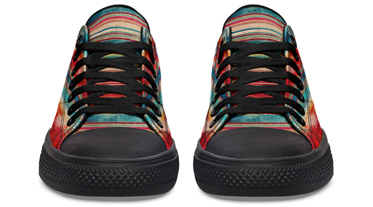 Grunge Sunset Serape Low Tops ( Black or White Sole )